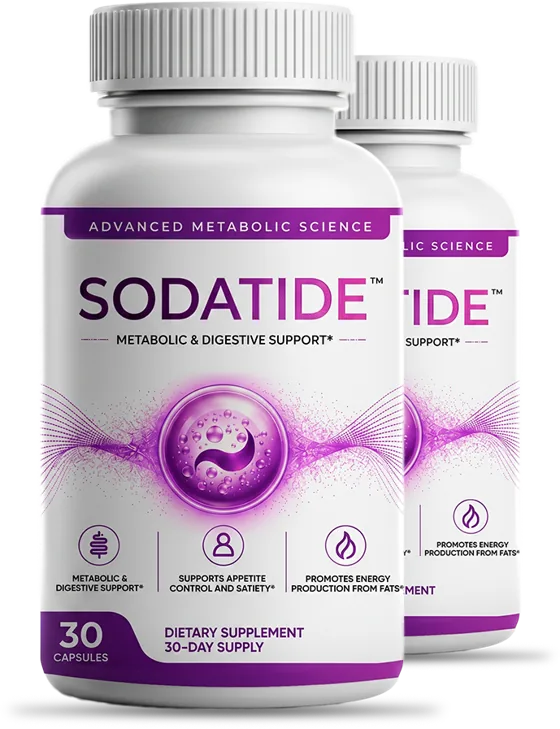 Two bottles of SodaTide capsules